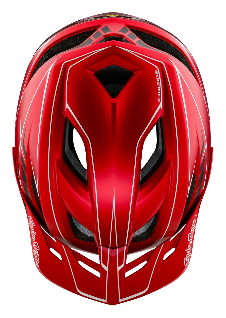 Flowline SE Helmet W/MIPS Pinstripe Red