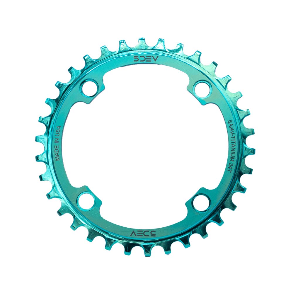 5DEV 104BCD Titanium Chainring - Unsprung