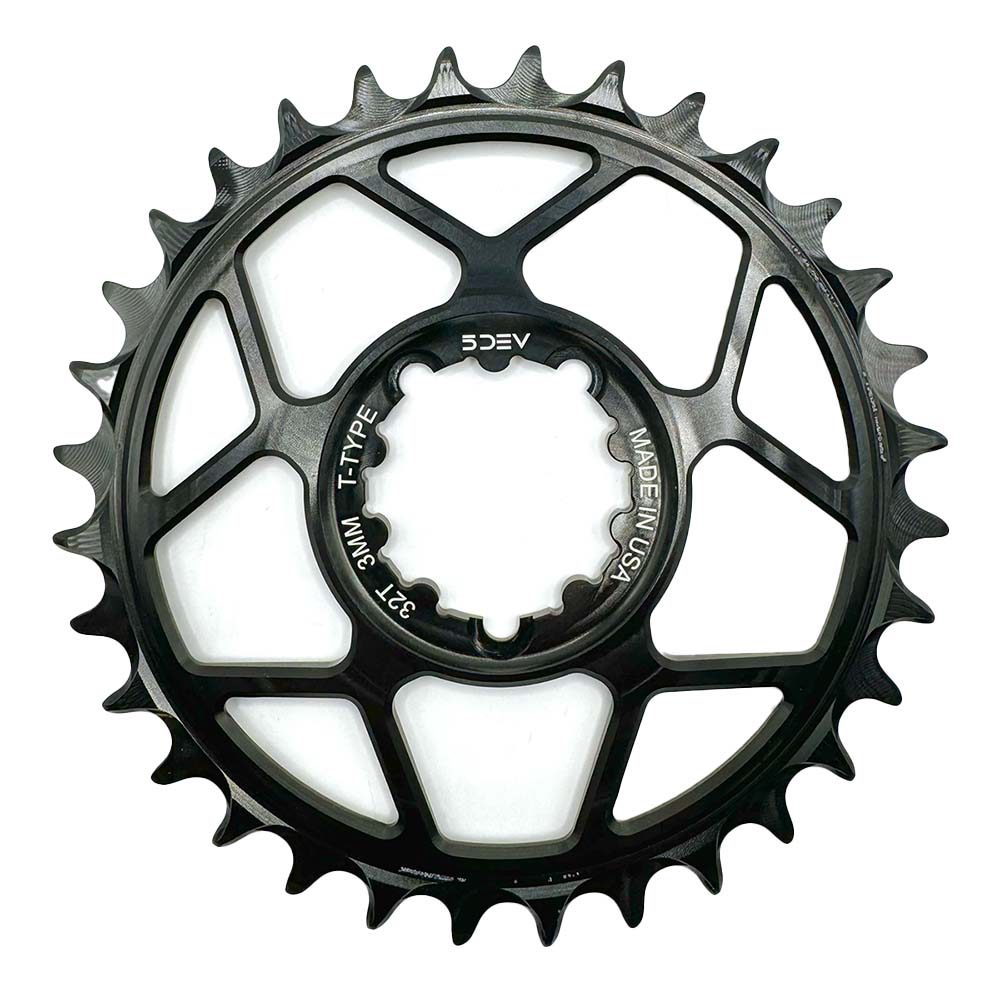 5DEV Bolt Chainring for SRAM T-type (Boost) Unsprung