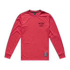 Skyline LS Ride Tee Feathered Ember Red