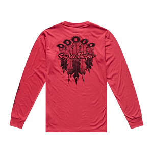 Skyline LS Ride Tee Feathered Ember Red