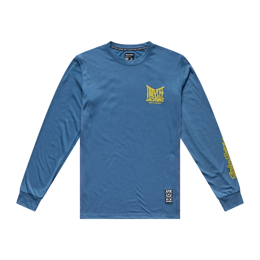 Skyline LS Ride Tee Handlebar Slate
