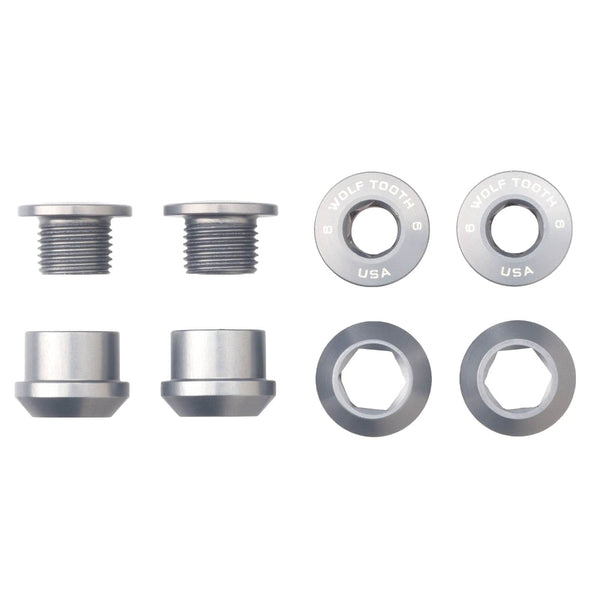 Chainring Bolts & Nuts 6mm (Set of 4) - Unsprung