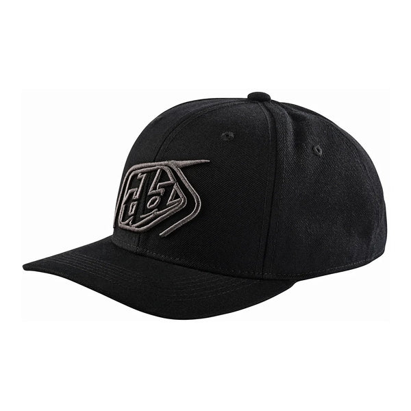 Curved SnapBack Hat Crop Black/Charcoal