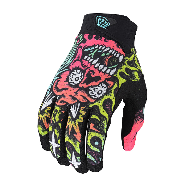 Air Glove Skulled Demon Orange/Green