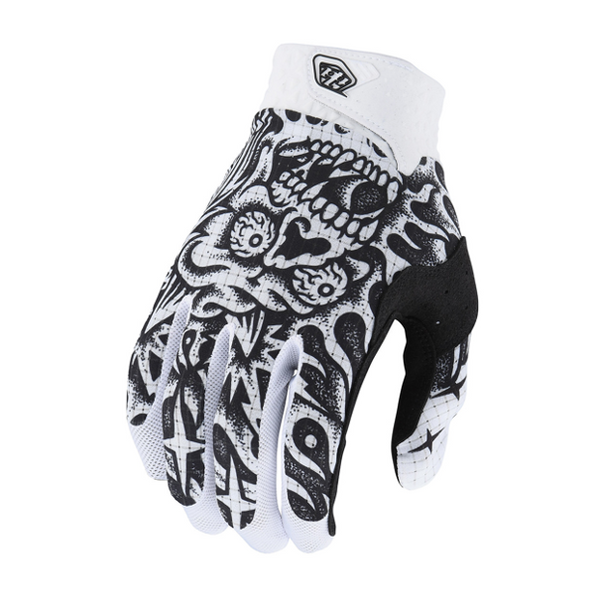 Air Glove Skulled Demon White/Black