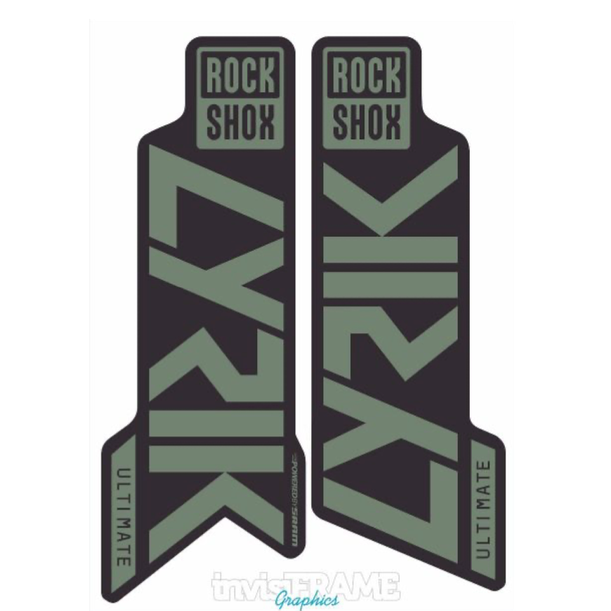 Autocollants Compatible Avec De Fourche De Vélo Rock Shox Lyrik Select 2020