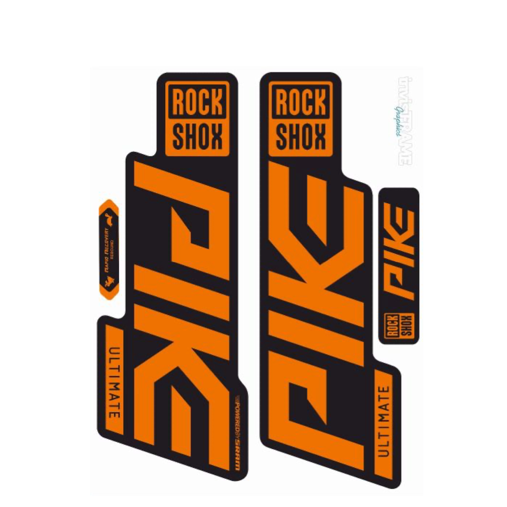 Orange rockshox decals deals